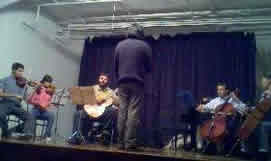 Dirigiendo taller de Musica de Camara