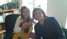 En clase con Vale