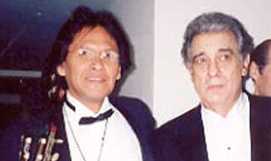 Con Placido Domingo