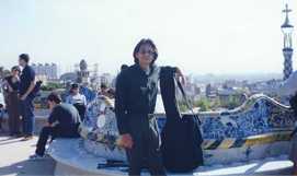 En el parque Guell Barcelona